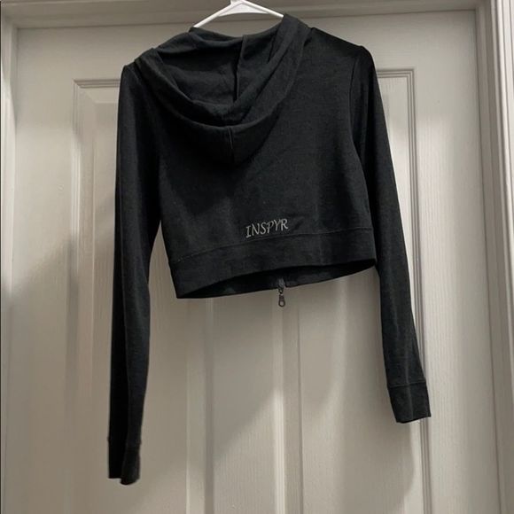 Grey cropped zip up jacket - Picture 5 of 5